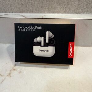 Lenovo LivePods Packaging in Black and Red